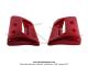 Ecopes de radiateur Rouges pour Peugeot 103 SPX LC / RCX LC (la paire)