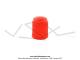 Bouchon de valve plastique rouge Auto Schrader RSM (x1 pc)