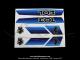 Autocollants / Kit dco bleu complet pour Peugeot 103