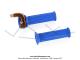Poigne de gaz (acclrateur) + Revtement gauche - Tirage rapide - Mini Targa - Mtal - Bleu