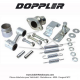 Rotule + Kit de fixation de pot d'chappement Doppler ER1 pour Peugeot 103 SP / MVL (bras ovale)