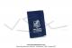 Porte-carte grise - Sudine Bleue - Impression Argent - Peugeot + VSX FRANCE