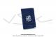 Porte-carte grise - Sudine Bleue - Impression Argent - Peugeot