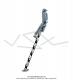 Bquille latrale chrome - Torsade - 270mm - pour Peugeot 103 SPX / RCX