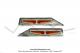 Autocollants gaufrs (Monogrammes) de carters latraux Mobylette Motobcane / Motoconfort AV46 / AV56