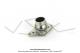 Rotule de pot d'chappement type NINJA - Fixation  bride - 29,50mm - pour Peugeot 103 SP / MVL / SPX / RCX (...)