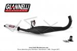 Pot d'chappement Giannelli Black Gun - Noir mat / Cartouche Alu + rotule pour Peugeot 103 SP / MVL / Vogue