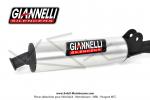 Pot d'chappement Giannelli Black Gun - Black Edition - Cartouche Alu + rotule pour Mobylette Motobcane MBK 51