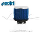 Filtre  air (Cornet) mousse Polini pour carburateurs Dell'Orto PHVA / PHBN - ext.80mm - Droit - Lg. 95mm - 36mm