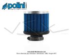 Filtre  air (Cornet) mousse Polini pour carburateurs Dell'Orto PHBG / PHBD- ext.80mm - Droit - Lg. 95mm - 32mm