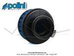 Filtre  air (Cornet) mousse Polini pour carburateurs Dell'Orto PHBL / PHBH - ext.80mm - Droit - Lg. 63mm - 39mm