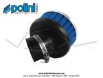 Filtre  air (Cornet) mousse Polini pour carburateurs Dell'Orto PHVA / PHBN - ext.80mm - Coud 30- Lg. 92mm - 36mm