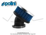 Filtre  air (Cornet) mousse Polini pour carburateurs Dell'Orto PHBL / PHBH - ext.80mm - Coud 30 - Lg. 92mm - 39mm