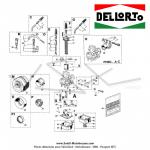 Carburateur Dell'Orto PHBG 21 DS (Montage souple / Starter  cble) - 2 temps (02632)