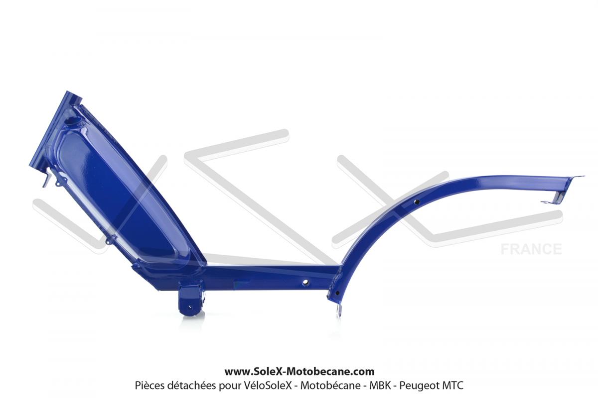 Cadre Bleu Métallisé brillant - Standard EXPORT - réservoir 3,7 litres -  pour Peugeot 103 SP / MVL électronique - Partie Cycle - Pièces pour PEUGEOT  101 / 102 / 103 / 104 / BB... - Solex-Motobecane