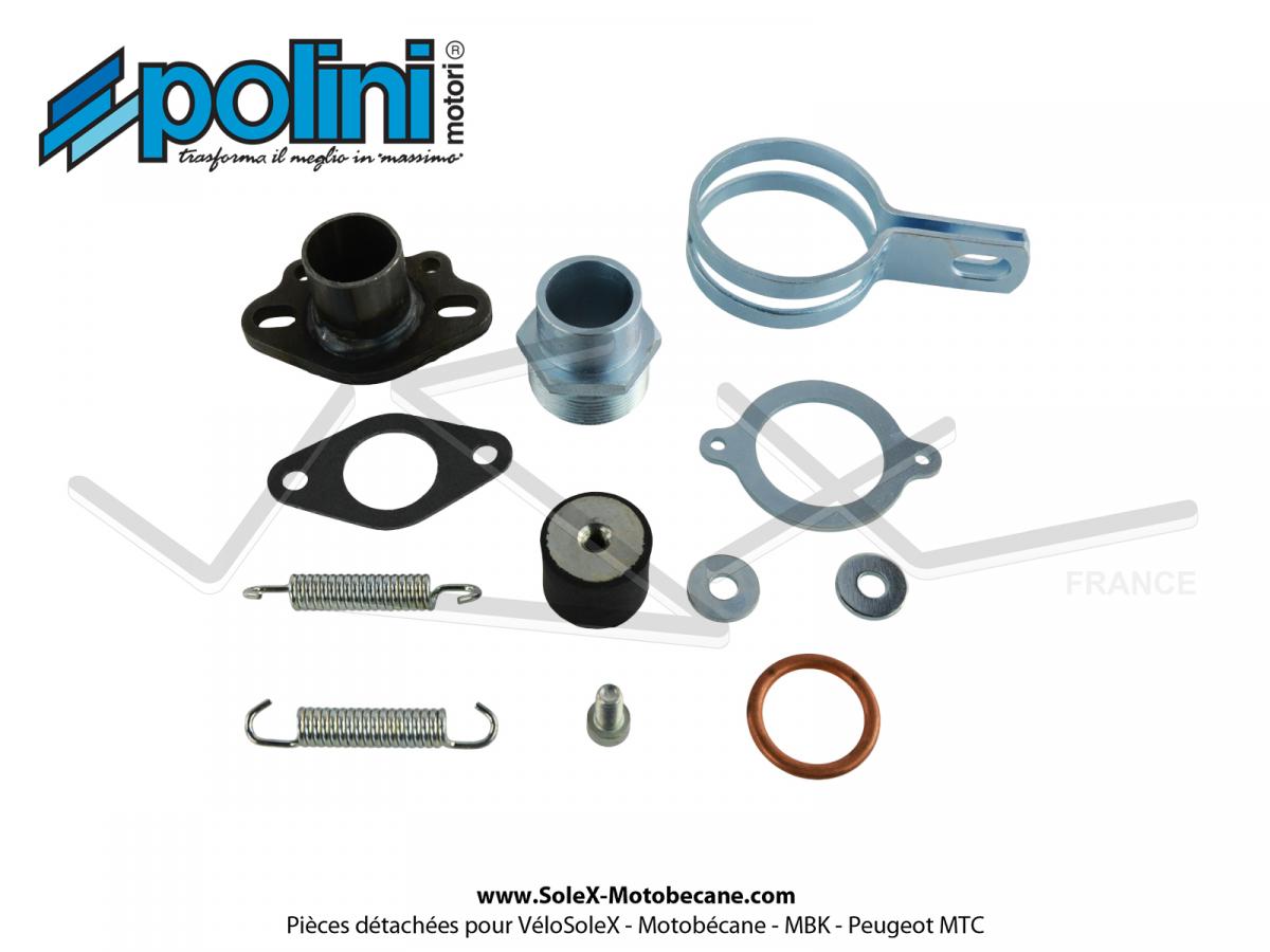 Pot d'échappement Serpentin - Polini Custom 3 - Gros Volume - pour Peugeot  103 SP / MVL / SPX / RCX (