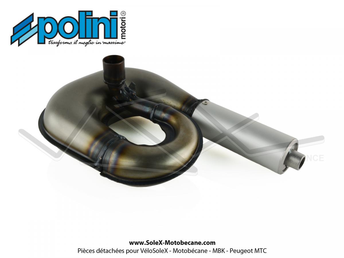 Pot d'échappement Serpentin - Polini Custom 3 - Gros Volume - pour Peugeot  103 SP / MVL / SPX / RCX (