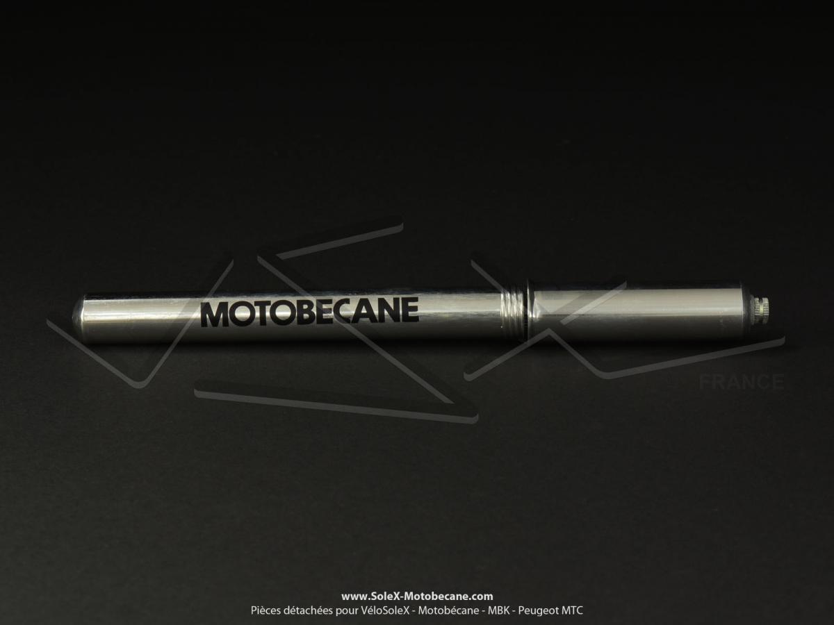 Pompe à air Aluminium - Lg. 250mm - sérigraphiée "MOTOBECANE" pour  Mobylettes Motobécane - Pièces détachées pour VéloSoleX 3800 "Classique" &  3800 Motobécane (1966-1983) - Pièces pour VELOSOLEX - Solex-Motobecane