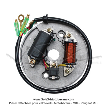 Stator d'allumage électronique 12V avec platine type Moriyama pour  Mobylette MBK 51 / 881 (AV10) - Partie Moteur - Pièces pour Mobylette  MOTOBECANE / MBK - Solex-Motobecane