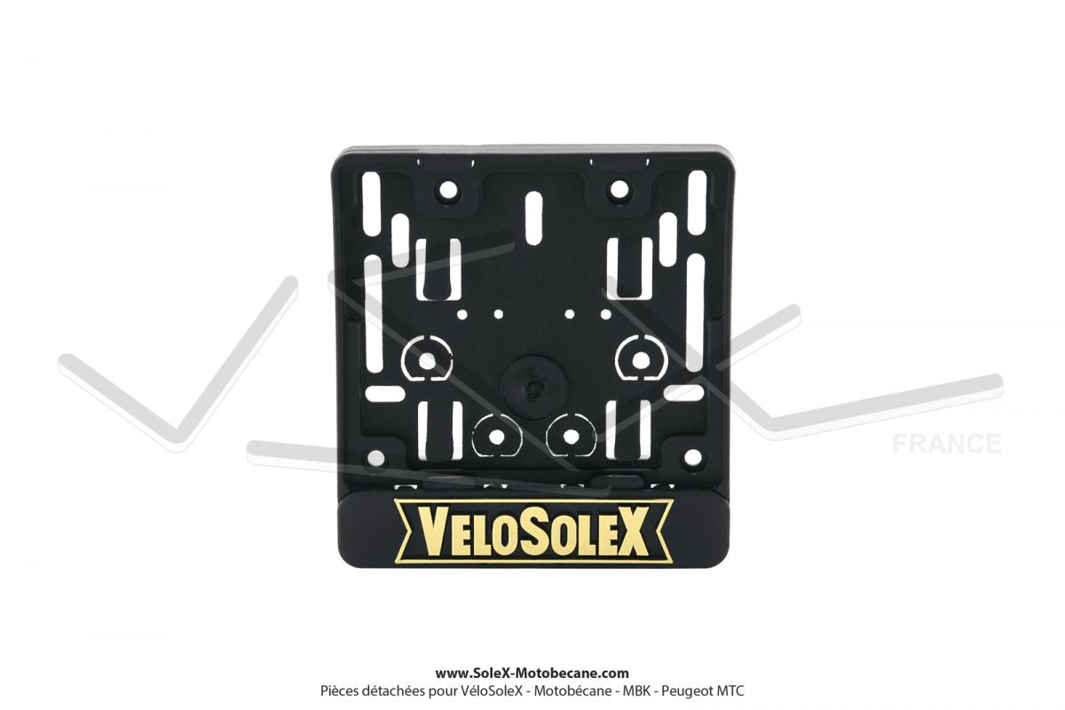Porte-plaque d'immatriculation 140x120 "VéloSoleX" - Pièces détachées pour  SoleX 45cc, 330, 660, 1010 et 1400 - Pièces pour VELOSOLEX - Solex -Motobecane