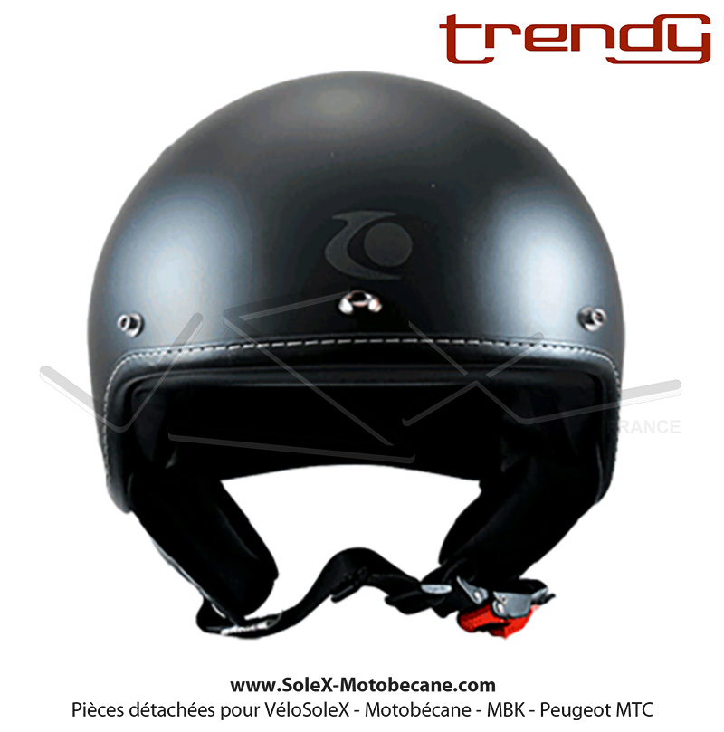 Casque Noir Mat - Trendy "T-103" - Taille S - Accessoires pour SoleX :  Casques & Lunettes - Pièces pour VELOSOLEX - Solex-Motobecane
